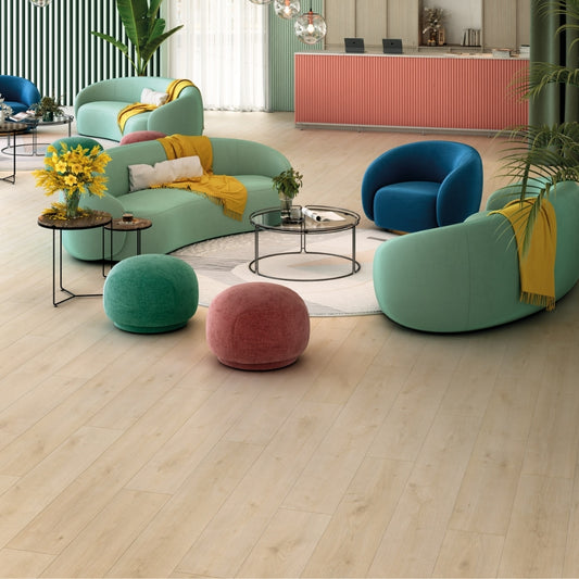 PISO FINFLOOR DURABLE XL 1780X246X10 mm ROBLE VERA CLARIDAD 1.75m2/CAJA