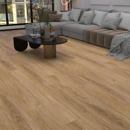 PISO LAMINADO PVC-SPC ROBLE MARRON INDIO 18CM*122CM*4.0MM (2.1960 M2 X CAJA) SPC-HYW-73057