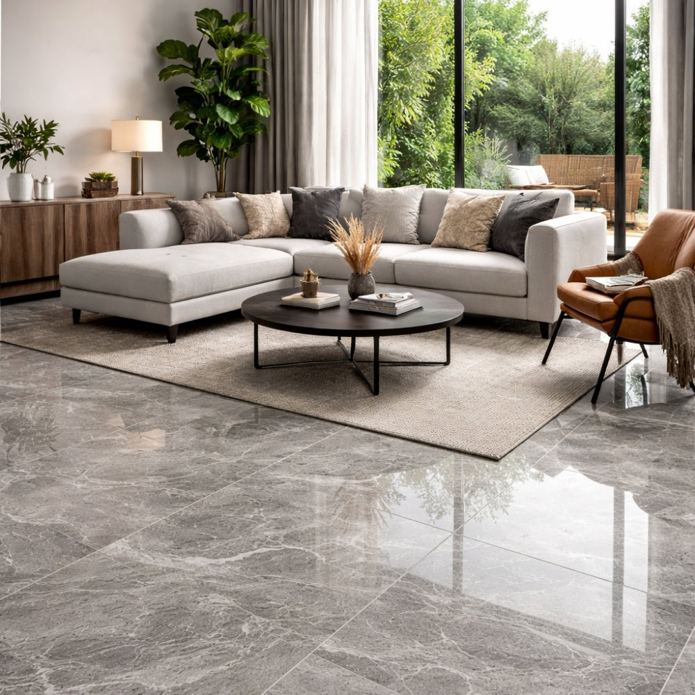 PORCELANATO PULIDO GREY MARMOL QB6L33 60CMX60CM 1.44M2/CAJA