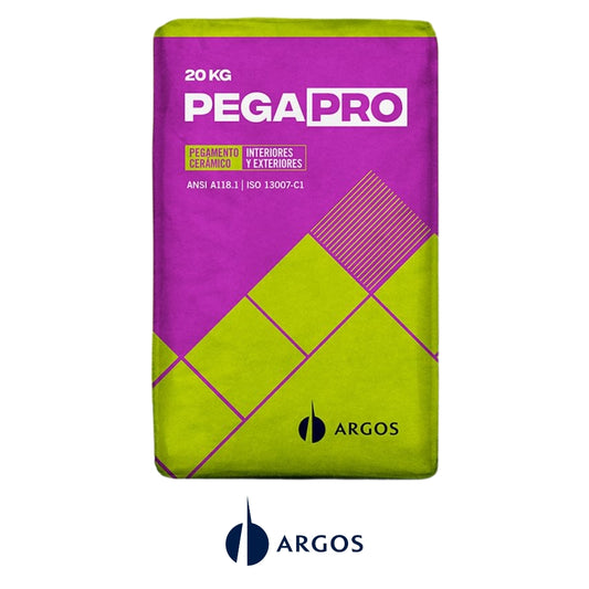 PEGAPRO PEGAMENTO CERAMICO ARGOS 20 KG
