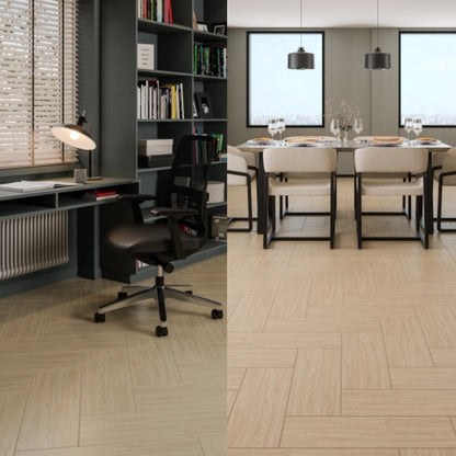 PISO DE CERAMICA TIPO MADERA IDEALLE SUGAR BLONDE 20X60 CM 1.70M2 CAJA 29309