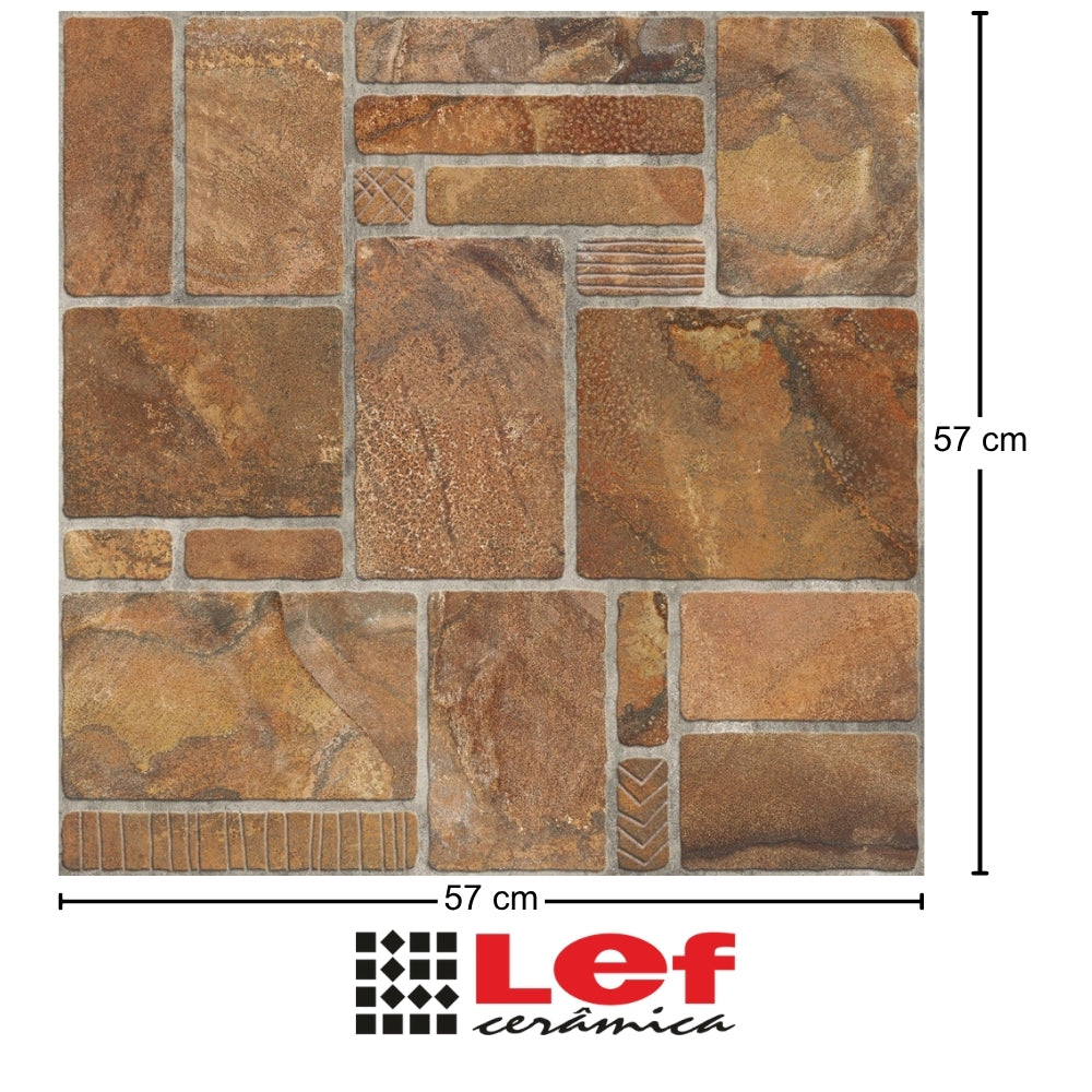 PISO CERAMICO LEF LF59637 ASTECA 57X57CM 2.30M2/CAJA