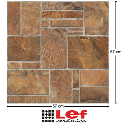 PISO CERAMICO LEF LF59637 ASTECA 57X57CM 2.30M2/CAJA