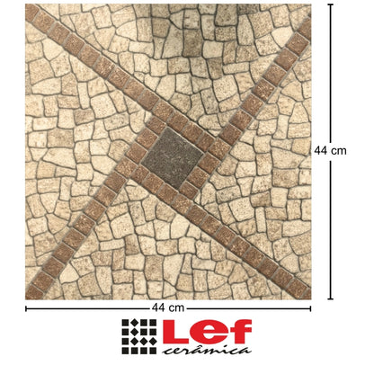 PISO CERAMICO LEF LF44101 TRENTO44X44CM 2.50M2/CAJA
