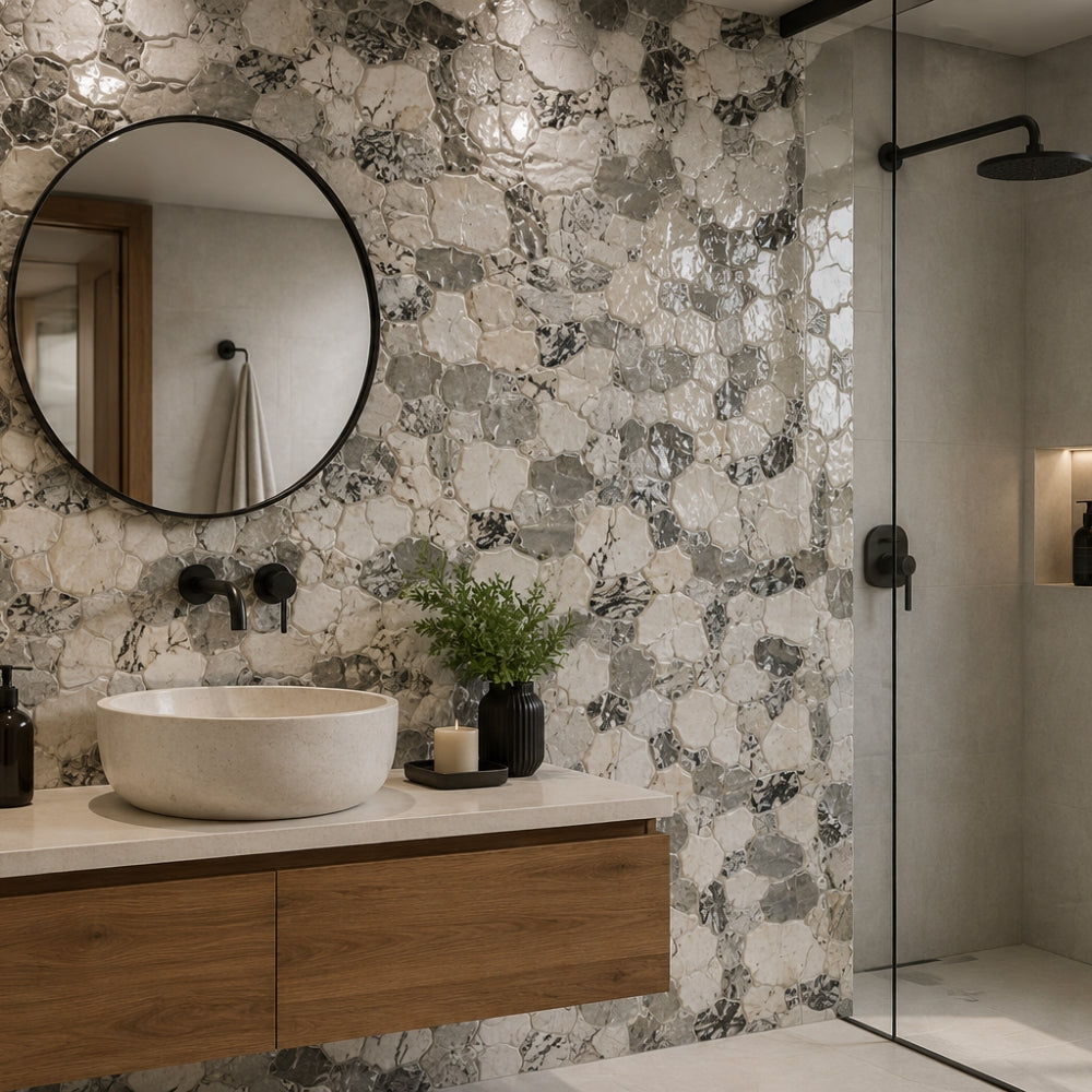 REVESTIMIENTO CERAMICO LITTEL PERLA BRILLO 25X50CM 1,75M2/CAJA