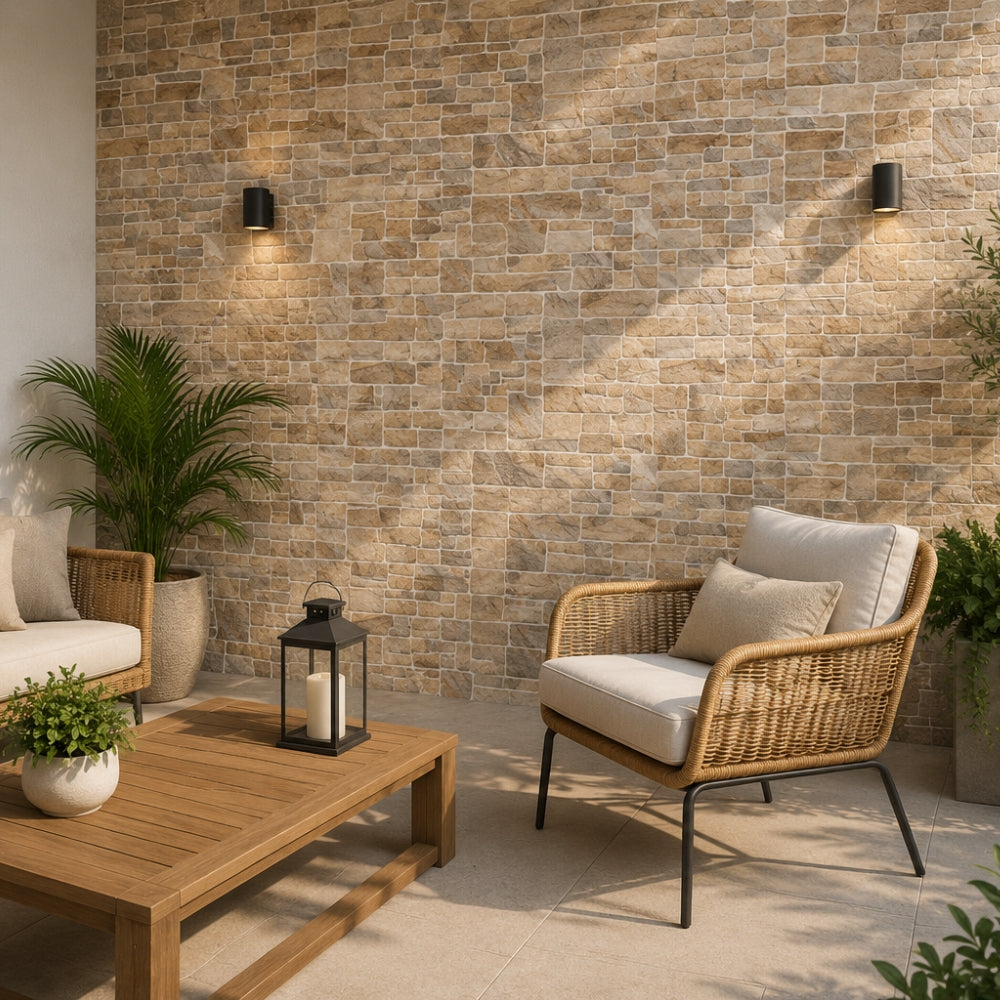 REVESTIMIENTO CERAMICO REALCE 32702 ROCK ALMOND 32x55CM 1.39M2/CAJA