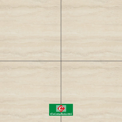 PISO CERAMICO CRISTOFOLETTI 56013 TRAVERTINO BEGE 56x56CM 2.20M2/CAJA