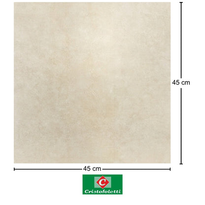 PISO CERAMICO CRISTOFOLETTI 45351 CONCRET BEGE 45x45CM 2.25M2/CAJA