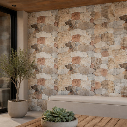 REVESTIMIENTO CERAMICO LITTLE  RIBASSOS PETRA CREMA MATE 34X50CM 1,75M2/CAJA