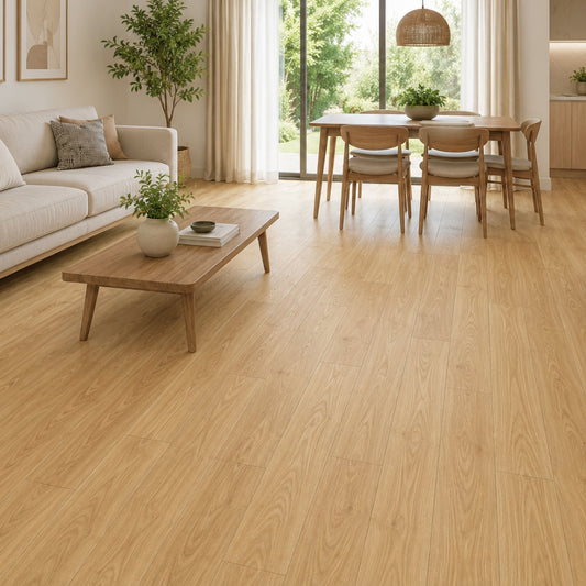 PISO LAMINADO SPC 17.8CM X 1.22M X 4.5mm / 2.1716M2 X CAJA - ROBLE