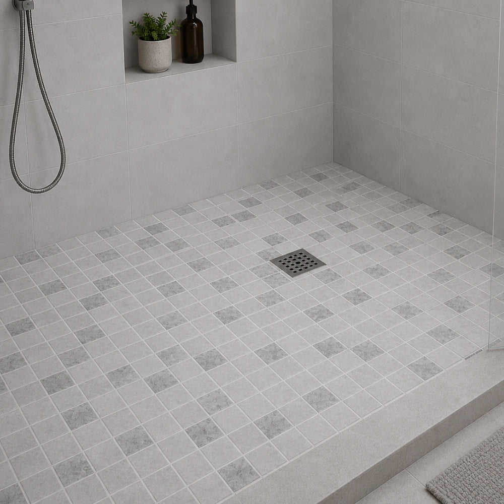 PISO PARA DUCHA CRETA GRIS 20X20 1.00 M2/CJA