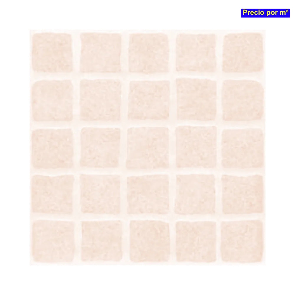 PISO CERAMICO ANITIDESLIZANTE MARSELLA CREMA 20X20CM 1.44 M2/CAJA