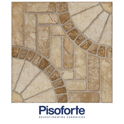 PISO CERAMICO PISOFORTE POMPEIA MARRON AD 50X50CM 2.33M2/CAJA 777349