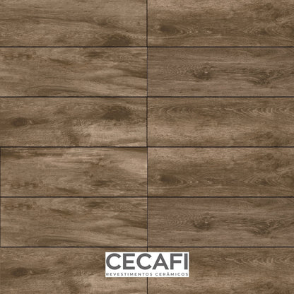 PISO TIPO MADERA CECAFI ALBERO PIANTA PLUS 20X60 CM 1.70M2 CAJA 09302