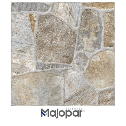 PISO CERAMICO RUSTICO MAJOPAR HD 3708 58X58CM 2.32M2/CAJA