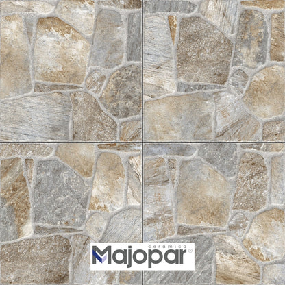 PISO CERAMICO RUSTICO MAJOPAR HD 3708 58X58CM 2.32M2/CAJA