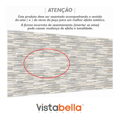 REVESTIMIENTO CERAMICO GRANILLADO VISTABELLA HD 6110 32X58CM 2.02M2/CAJA