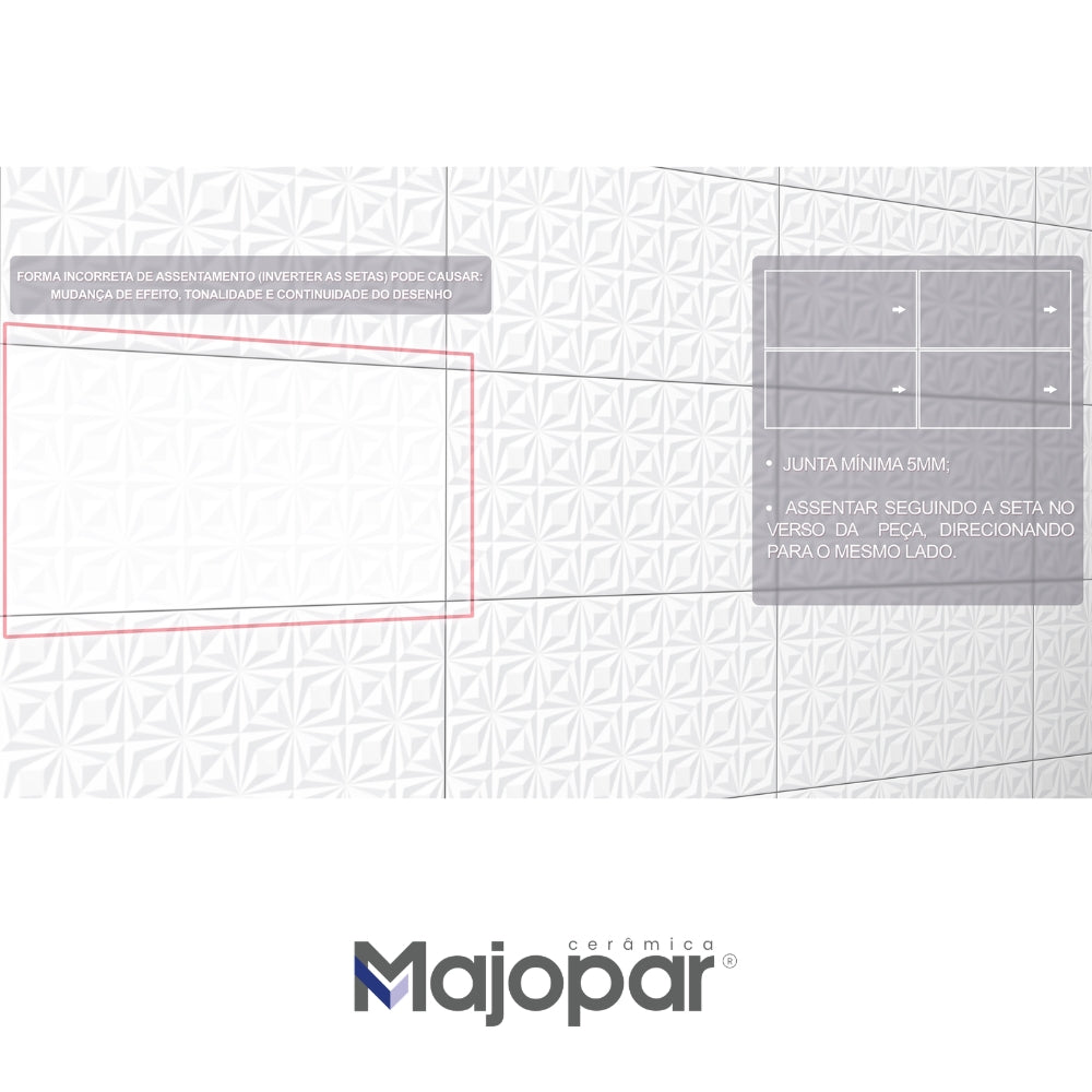REVESTIMIENTO CERAMICO MAJOPAR 4101 32X58CM 2.02 M2/CJA