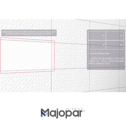 REVESTIMIENTO CERAMICO MAJOPAR 4101 32X58CM 2.02 M2/CJA