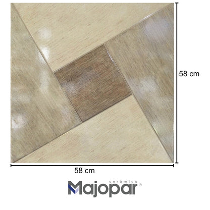 PISO CERAMICO MAJOPAR INTERIOR HD 3716  58X58CM 2.32M2/CAJA