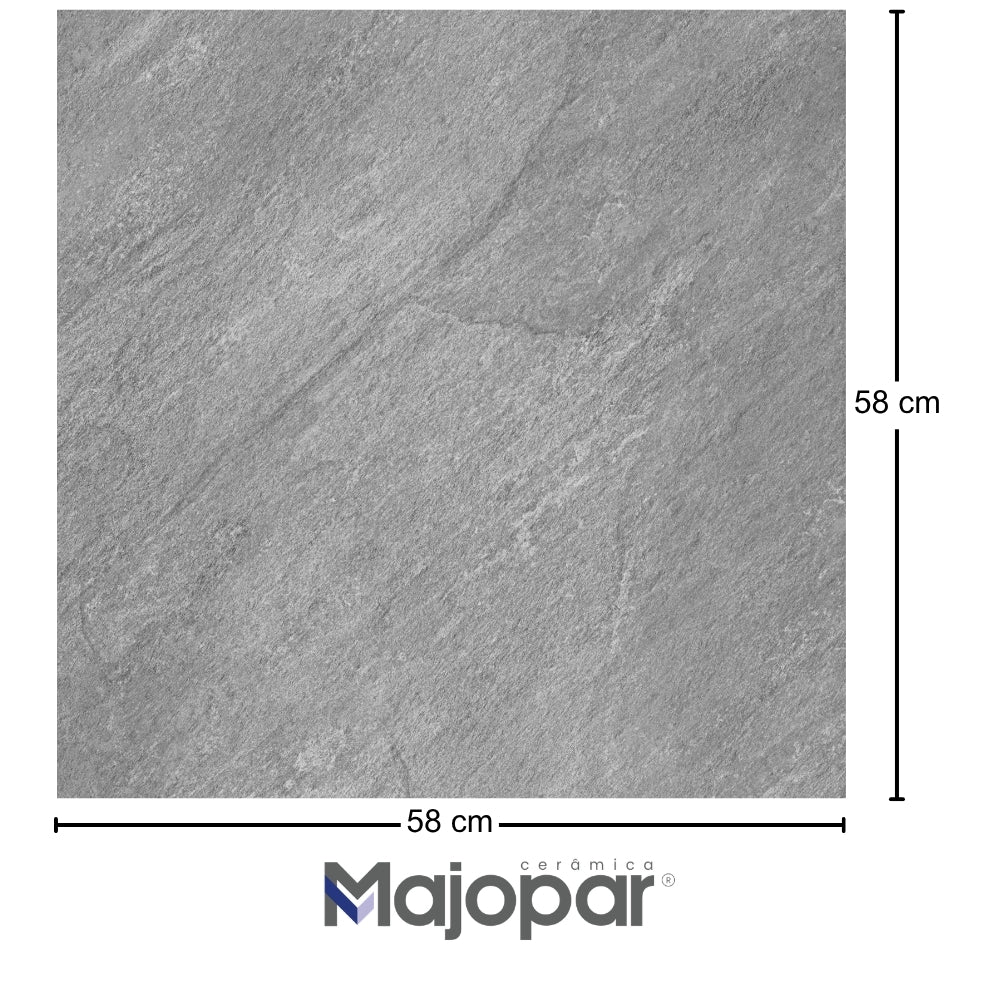 PISO CERAMICO MAJOPAR IMPERIALLE GRAY RUSTICO INTERIOR/EXTERIOR 75X75CM 2.28M2/CAJA IMPERMEABLE