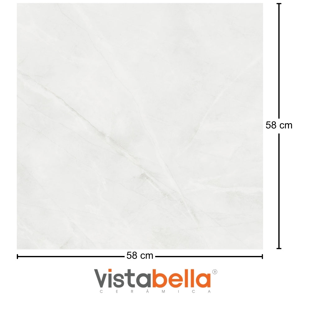 PISO CERAMICO VISTABELLA CHARLOTTE ICE PULIDO 74X74CM 2.22M2/CAJA IMPERMEABLE