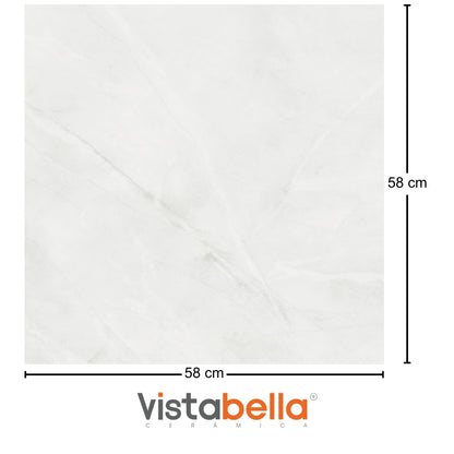 PISO CERAMICO VISTABELLA CHARLOTTE ICE PULIDO 74X74CM 2.22M2/CAJA IMPERMEABLE