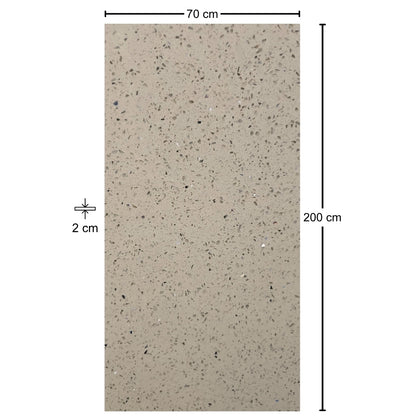 PLANCHA DE CUARZO CREAM STELLAR 200CM X 70CMX2CM