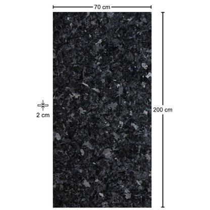 SOBRE DE GRANITO ANGOLA BLACK  2M LARGO X 0.70 M X 0.020 M ESPESOR