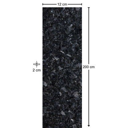 ZOCALO DE GRANITO  ANGOLA BLACK   DE 2MX0.12M ANCHO X 0.020M ESPESOR