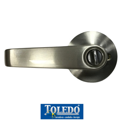 CERRADURA DE LEVER SEGOVIA LLAVE-BOTON SATIN NIQUEL TOLEDO