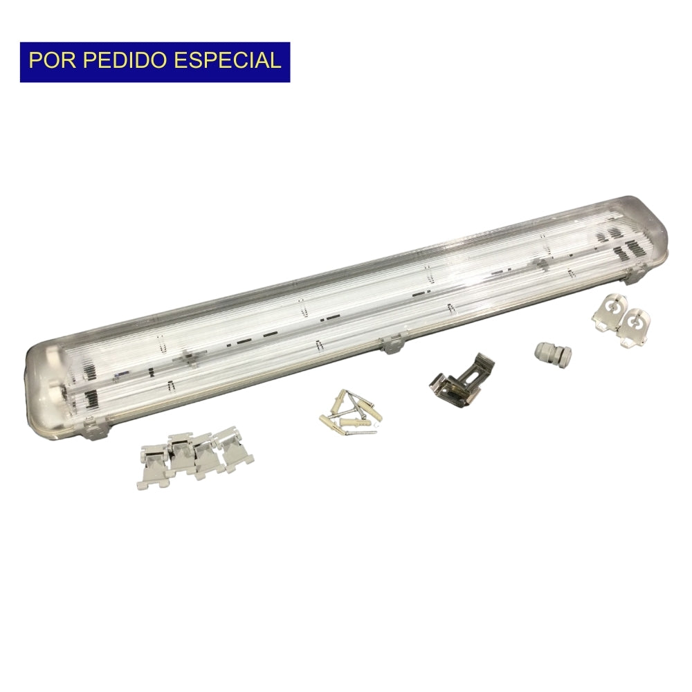 LUMINARIA ANTIPOLVO 2FT/2TLED CON1LAD IP65