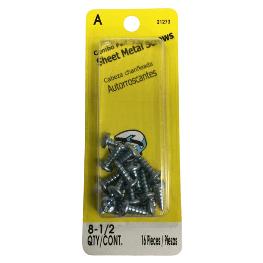 TORNILLO PARA LAMINA COMBO PAN HEAD ZINCADO #8 x 1/2 PULGADAS
