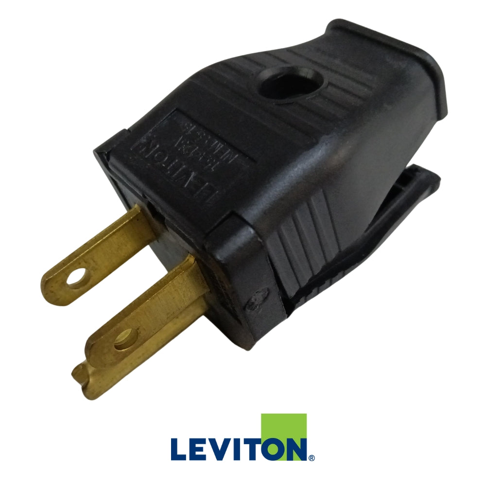 CONECTOR ELECTRICO MACHO 15A/125V NEGRO NEMA 5-15P (3407368)