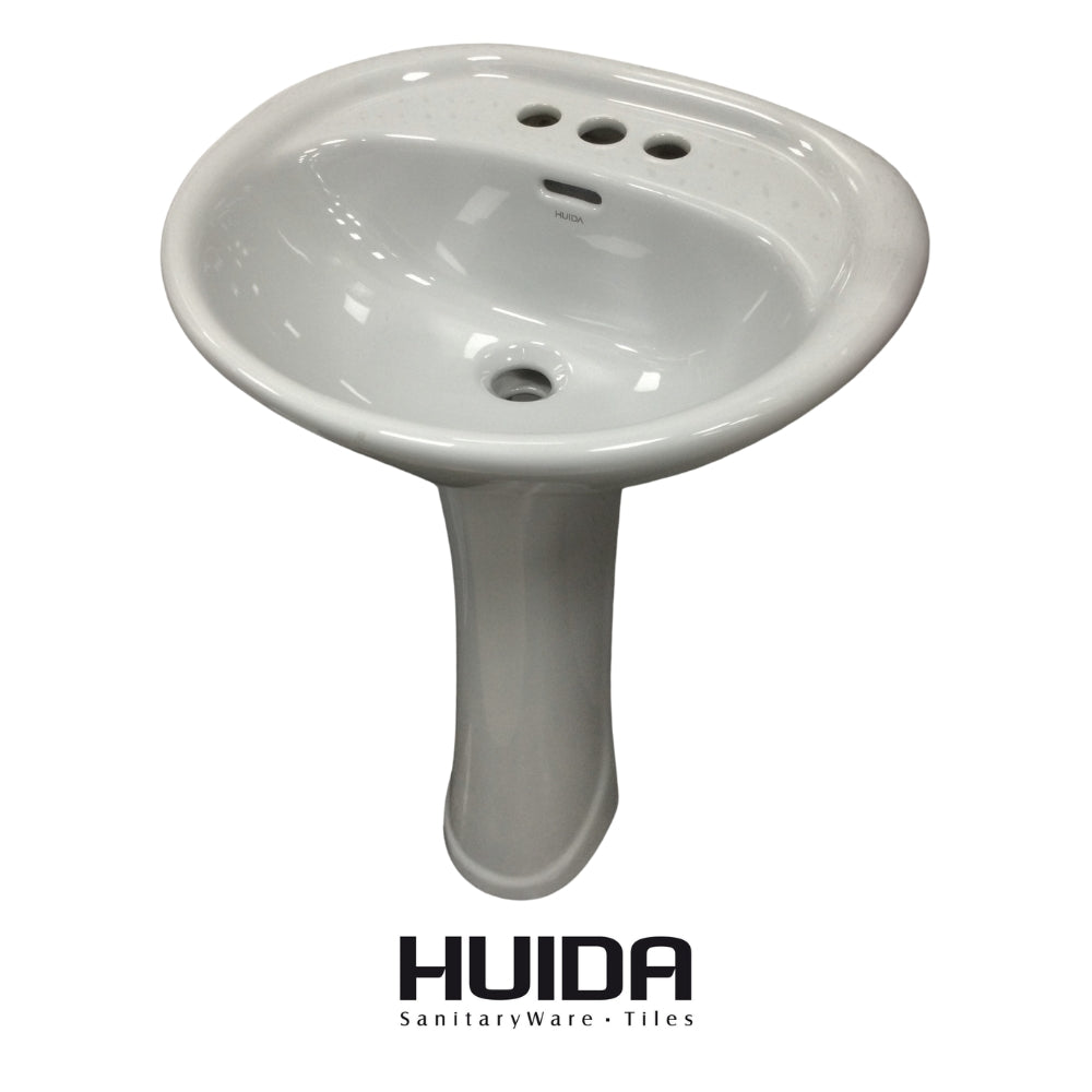 LAVAMANOS CON PEDESTAL GRIS HUIDA