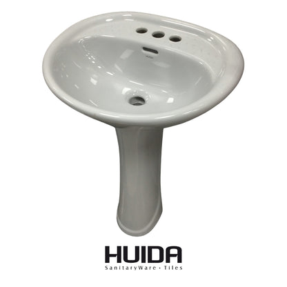 LAVAMANOS CON PEDESTAL GRIS HUIDA
