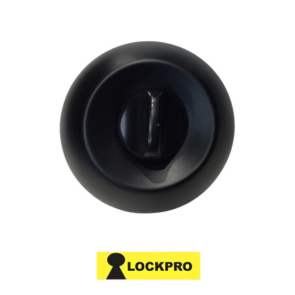 CERRADURA DE POMO DE BAÑO ACABADO NEGRO MATE 587 LOCKPRO