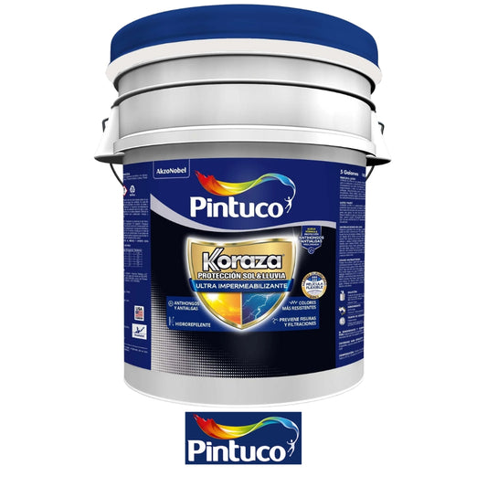 PINTURA IMPERMEABILIZANTE KORAZA ULTRA BLANCO CANECA 5 GL PINTUCO