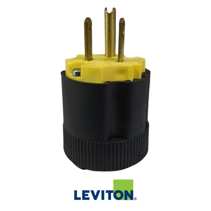 CONECTOR ELECTRICO MACHO 15A/125V CAUCHO NEGRO NEMA 5-15P