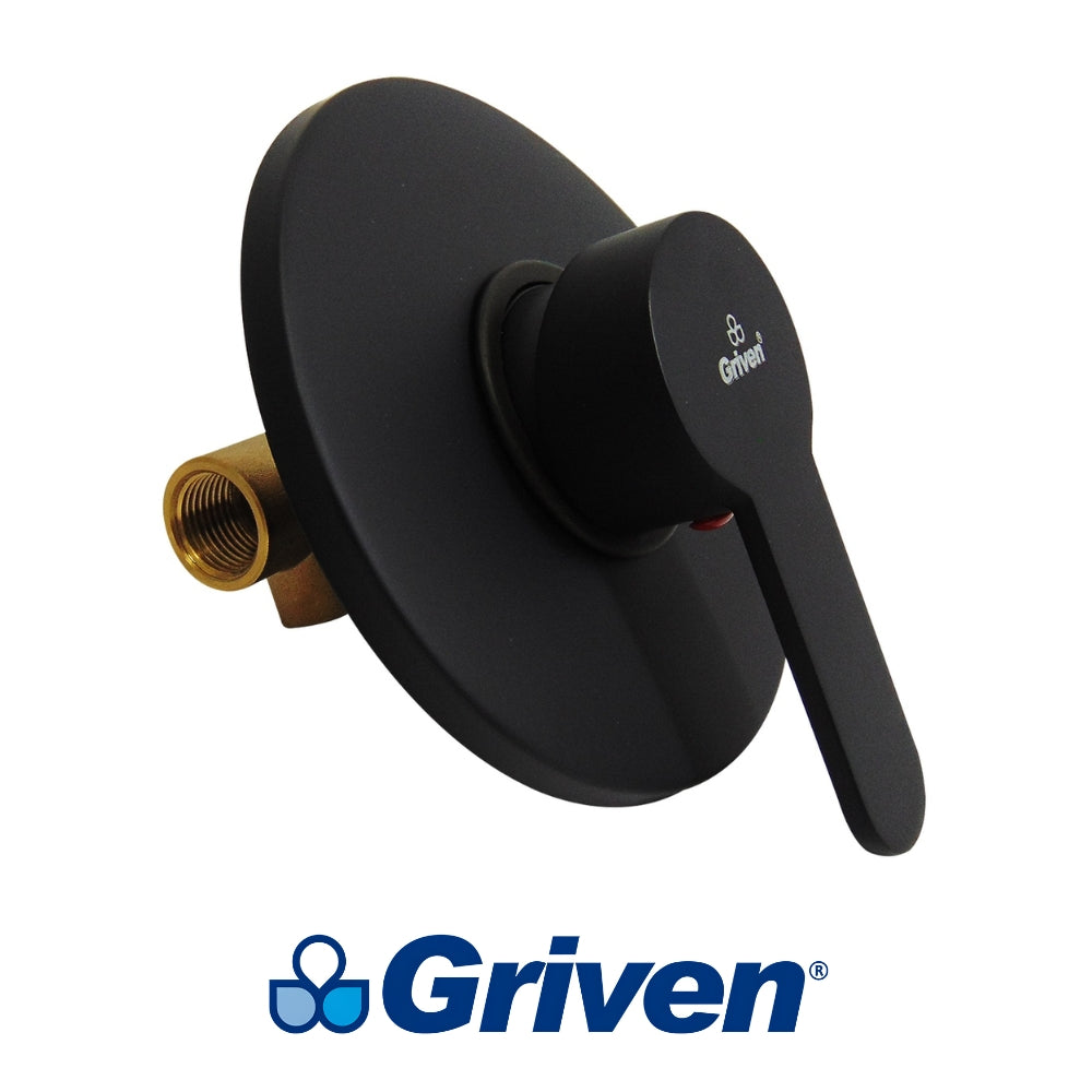 LLAVE DE DUCHA MONOMANDO NEGRA GRIVEN A367-BV-007