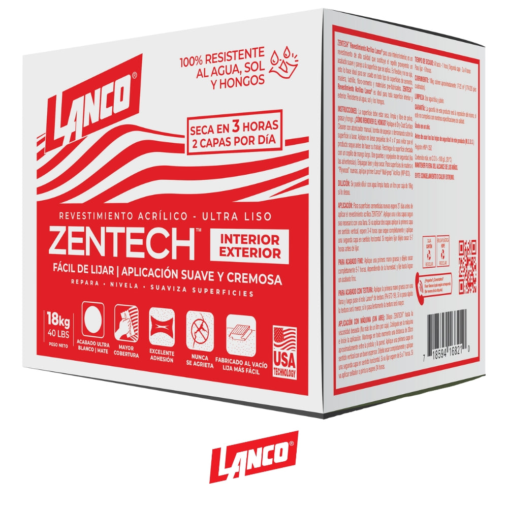 REVESTIMIENTO LISO EXTERIOR 18 KILOGRAMOS RA168-20 LANCO