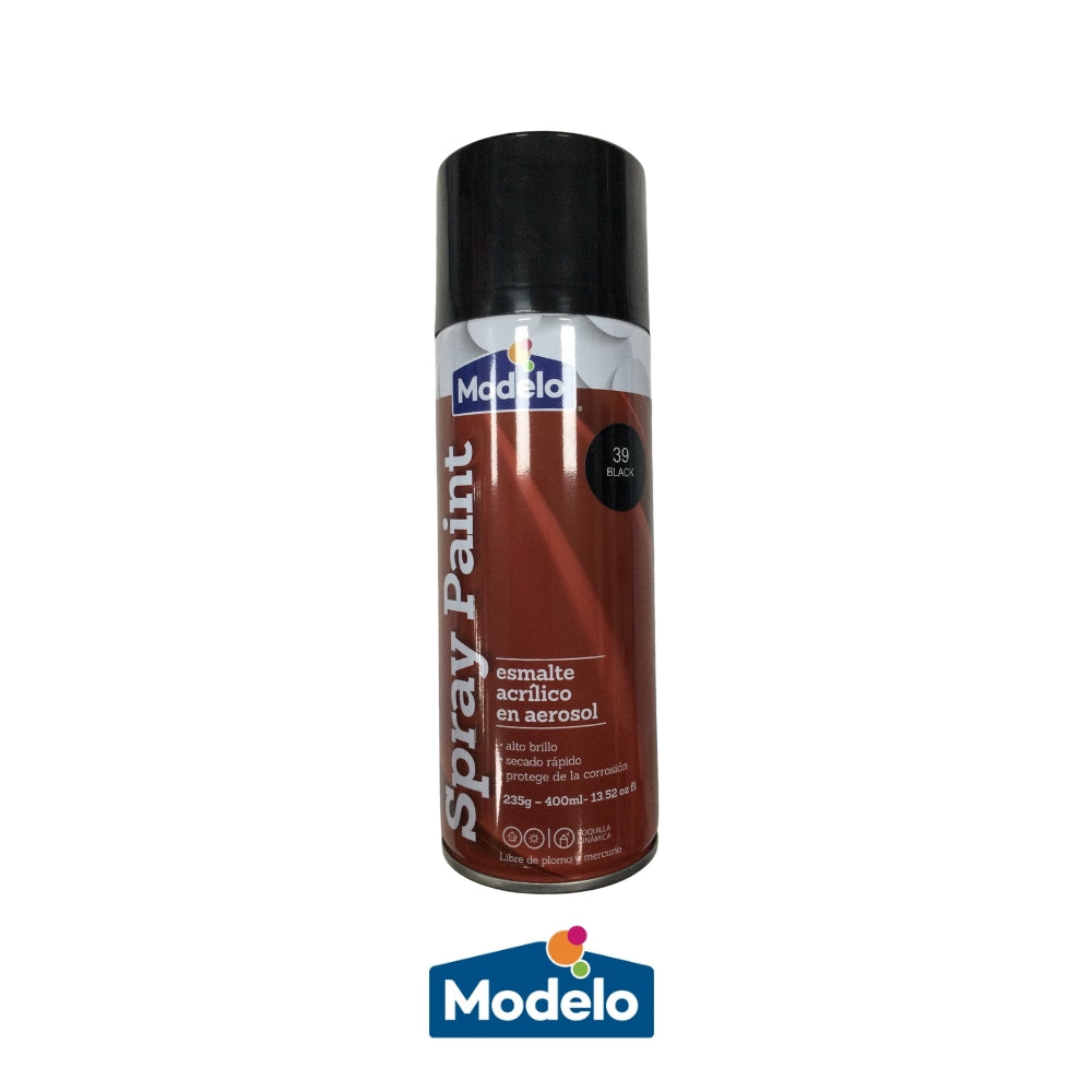 PINTURA SPRAY MODELO COLOR BLACK 502-8010831-40