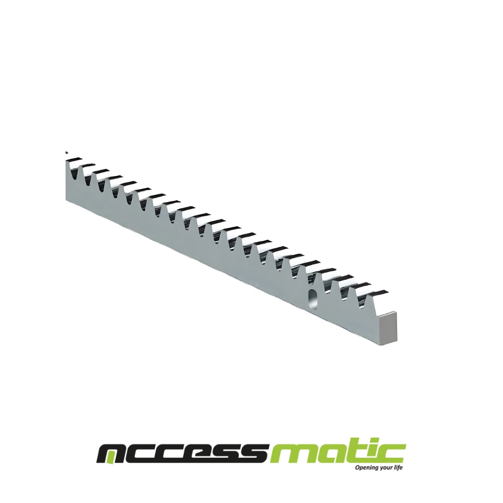 CREMALLERA ACERO 1 MT 30X12 DELGADA CON PERNOS