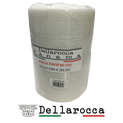 MALLA FIBRA DE VIDRIO DELLAROCCA ROLLO 50 x 0,20m