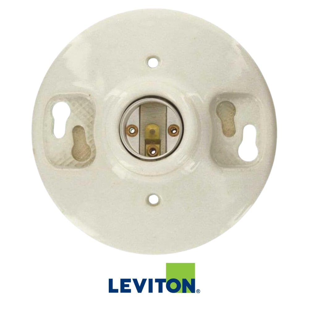 ROSETA DE PORCELANA SIN CADENA LEVITON 49875
