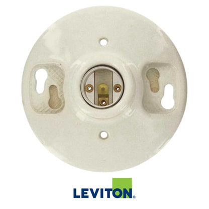 ROSETA DE PORCELANA SIN CADENA LEVITON 49875