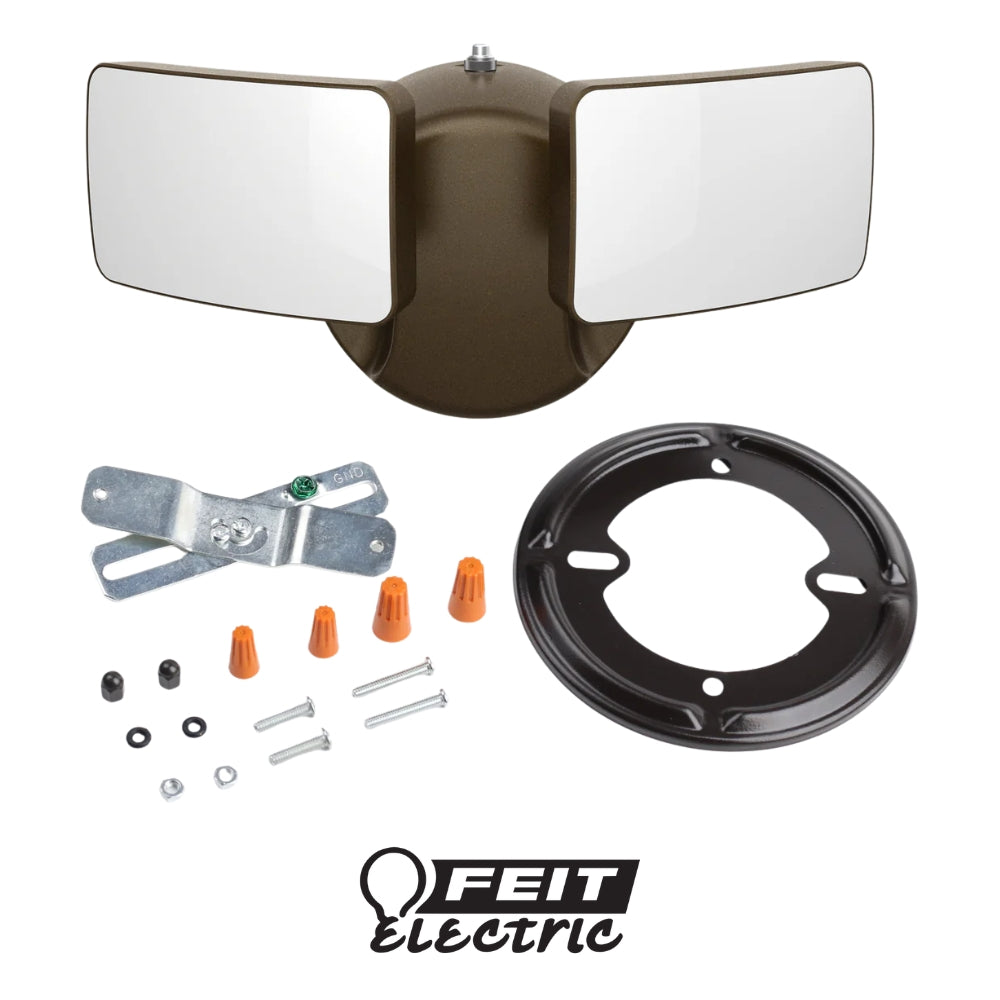 LAMPARA DE SEGURIDAD LED BRONZE DUSK TO DAWN 120V FEIT
