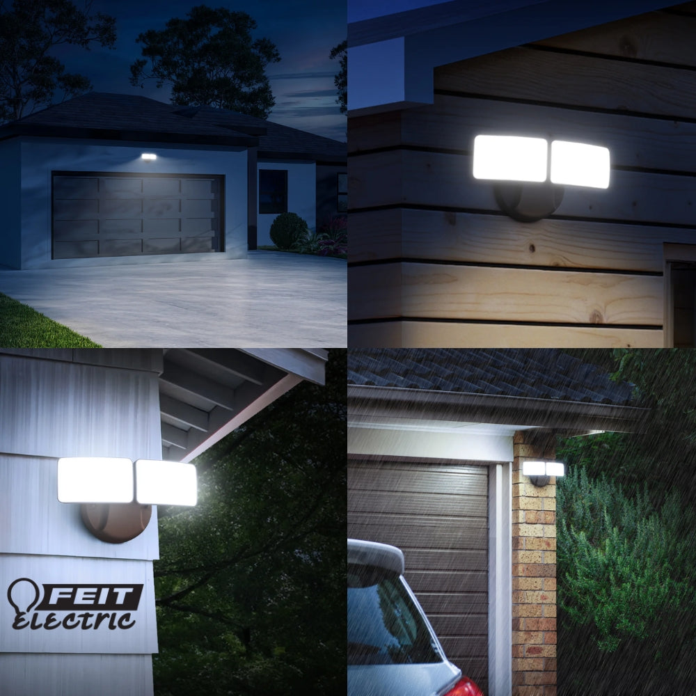LAMPARA DE SEGURIDAD LED BRONZE DUSK TO DAWN 120V FEIT