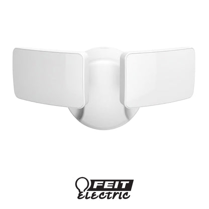 LAMPARA DE SEGURIDAD LED BLANCA DUSK TO DAWN 120V FEIT