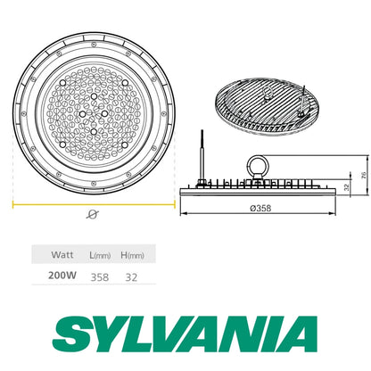 LAMPARA LED HIGH BAY 200W DL GC101 ST